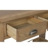 Heritage Smoked Oak Furniture 2 Drawer Console Table
