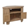 Heritage Smoked Oak Furniture Corner TV Unit