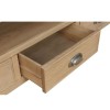 Heritage Smoked Oak Furniture Large TV Unit with 3 Drawers