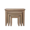 Heritage Smoked Oak Furniture Nest of 3 Tables