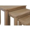 Heritage Smoked Oak Furniture Nest of 3 Tables