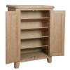 Heritage Smoked Oak Furniture 2 Door Shoe Cupboard