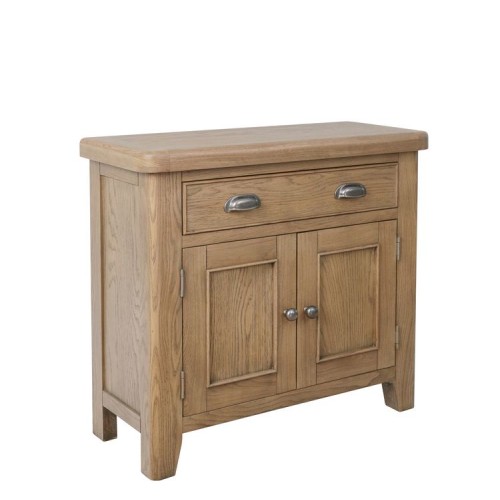 Heritage Smoked Oak Furniture 1 Drawer 2 Door Sideboard