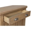 Heritage Smoked Oak Furniture 1 Drawer 2 Door Sideboard