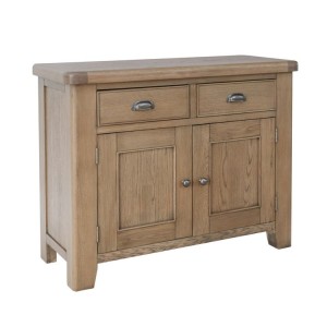 Heritage Smoked Oak Furniture 2 Drawer 2 Door Sideboard