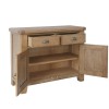 Heritage Smoked Oak Furniture 2 Drawer 2 Door Sideboard