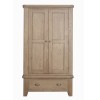 Heritage Smoked Oak Furniture Double Wardrobe