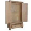 Heritage Smoked Oak Furniture Double Wardrobe