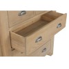 Heritage Smoked Oak Furniture 2 Over 3 Chest of Drawers