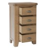 Heritage Smoked Oak Furniture 4 Drawer Chest of Drawers