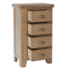 Heritage Smoked Oak Furniture 4 Drawer Chest of Drawers