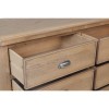 Heritage Smoked Oak Furniture 6 Drawer Chest of Drawers