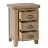 Heritage Smoked Oak Furniture Small Bedside Cabinet