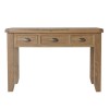 Heritage Smoked Oak Furniture 3 Drawer Dressing Table