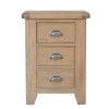 Heritage Smoked Oak Furniture Large Bedside Cabinet