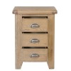 Heritage Smoked Oak Furniture Large Bedside Cabinet