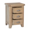 Heritage Smoked Oak Furniture Large Bedside Cabinet