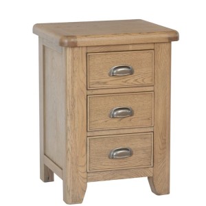 Heritage Smoked Oak Furniture Large Bedside Cabinet