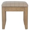 Heritage Smoked Oak Furniture Dressing Table Stool