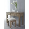 Heritage Smoked Oak Furniture 3 Drawer Dressing Table