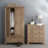 Heritage Smoked Oak Furniture Double Wardrobe