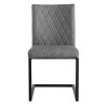 Metro Industrial Furniture Grey Diamond Quilted Dining Chair (Pair)