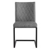 Metro Industrial Furniture Grey Diamond Quilted Dining Chair (Pair)