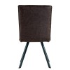 Metro Industrial Furniture Brown Leather Dining Chair (Pair)