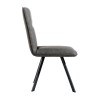 Metro Industrial Furniture Grey Leather Dining Chair (Pair)