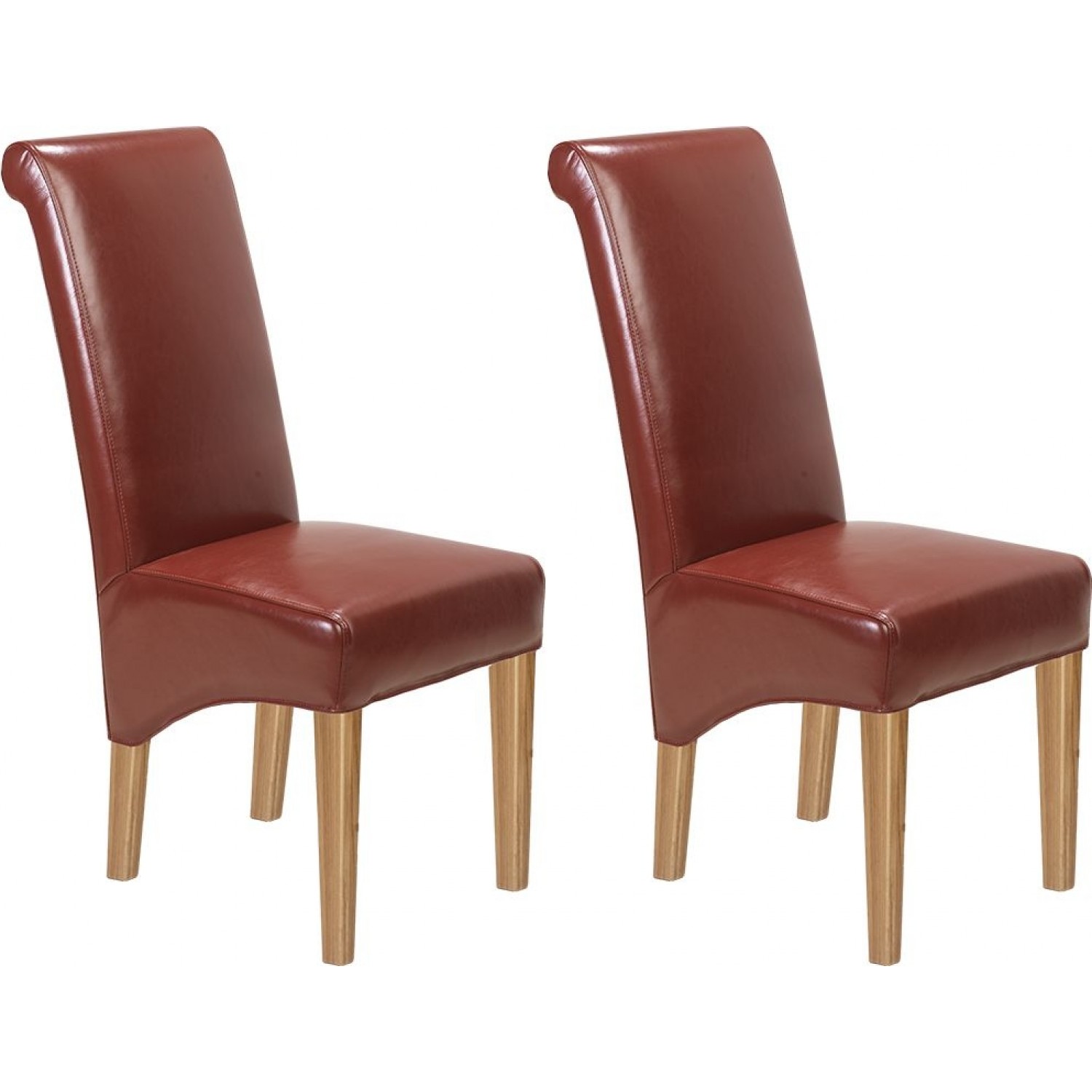 Oak Furniture House, Red Leather Kitchen Table Chairs