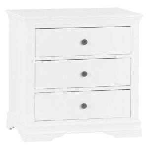 Maison White Painted Furniture 3 Drawer Chest Maison White Painted Furniture 3 Drawer Chest