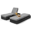 Maze Rattan Garden Furniture Grey Orlando Sunlounger Set