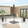 Nova Garden Furniture Apollo Grey 3m Round Crank & Tilt Aluminium Cantilever Parasol