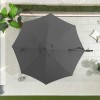 Nova Garden Furniture Apollo Grey 3m Round Crank & Tilt Aluminium Cantilever Parasol