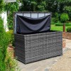 Nova Garden Furniture Grey Weave Large Storage Box with Cover