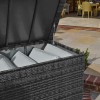 Nova Garden Furniture Grey Weave Large Storage Box with Cover