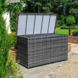 Nova Garden Furniture Grey Weave Large Storage Box with Cover Nova Garden Furniture Grey Weave Large Storage Box with Cover