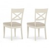 Montreux Oak & Antique White Furniture X Back Chair Pair