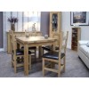 Opus Solid Oak Furniture 150cm Extending Dining Room Table