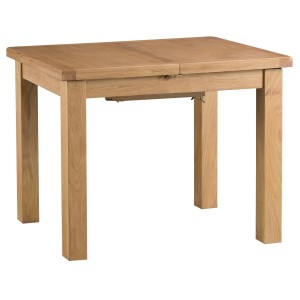 Colchester Rustic Oak Furniture 1m Butterfly Extending Table