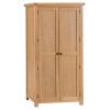 Colchester Rustic Oak Furniture 2 Door Wardrobe