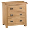 Colchester Rustic Oak Furniture 3 Drawer Chest