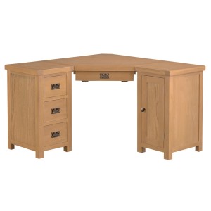 Colchester Rustic Oak Furniture Corner Computer Desk Colchester Rustic Oak Furniture Corner Computer Desk