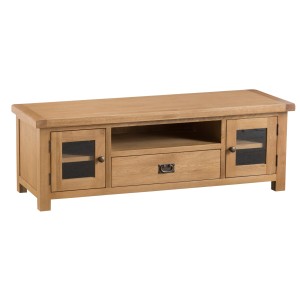 Colchester Rustic Oak Furniture Large TV Unit Colchester Rustic Oak Furniture Large TV Unit