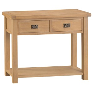 Colchester Rustic Oak Furniture Medium Console Table Colchester Rustic Oak Furniture Medium Console Table