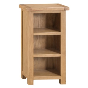 Colchester Rustic Oak Furniture Narrow Bookcase