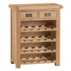 Colchester Rustic Oak Furniture Small Wine Rack