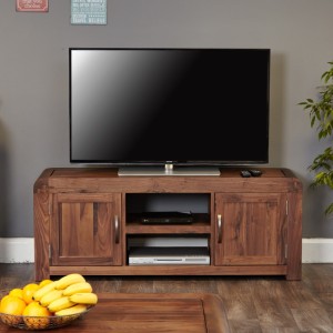 Shiro Walnut Furniture Widescreen Television Cabinet- PRE ORDER Shiro Walnut Furniture Widescreen Television Cabinet CDR09B