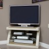 Z Solid Oak Grey Painted Corner TV Unit