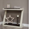 Z Solid Oak Grey Painted Furniture Console Table